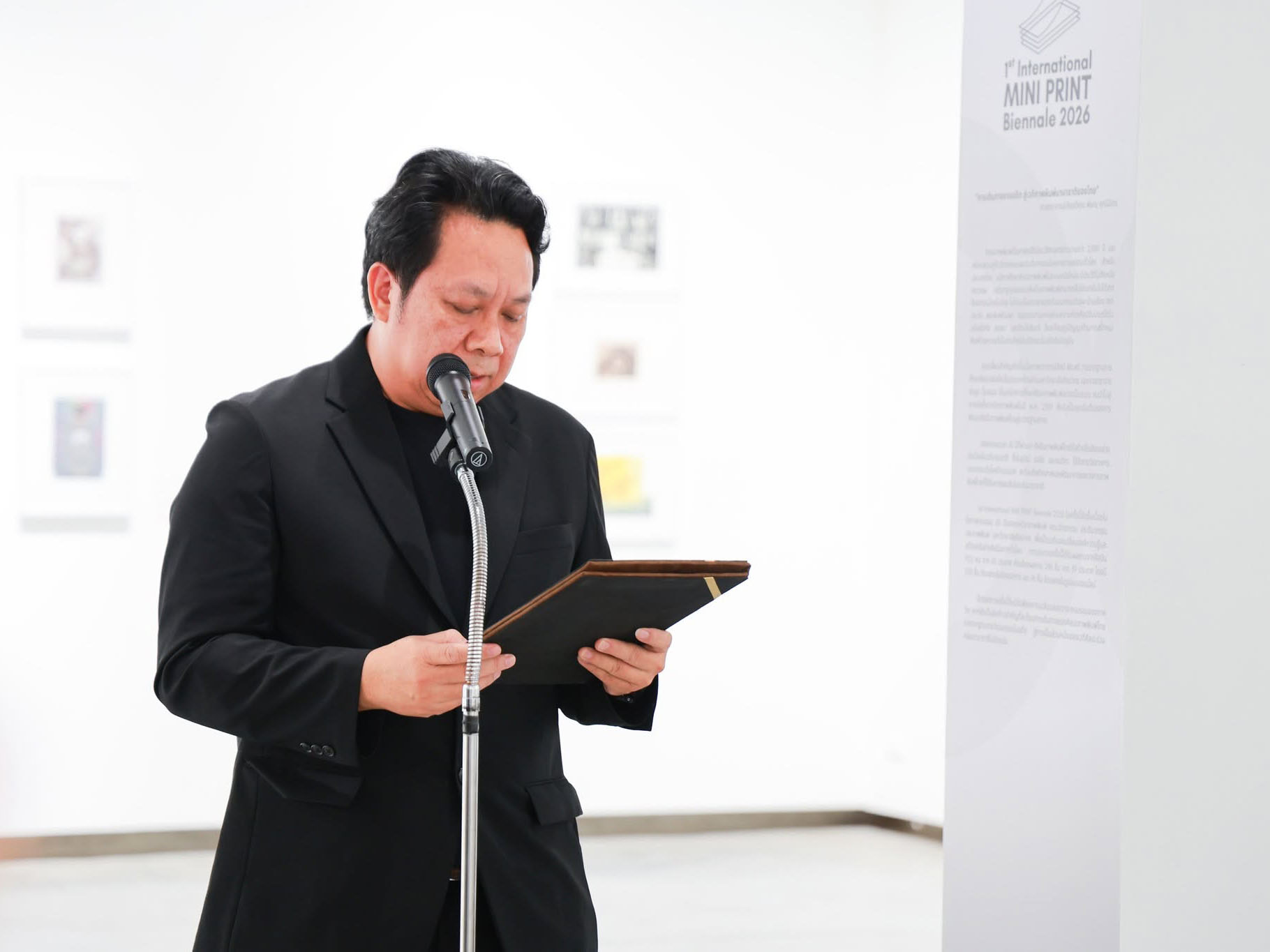 泰国艺术大学绘画学院隆重开幕“2026年第一届国际迷你版画双年展” - 3