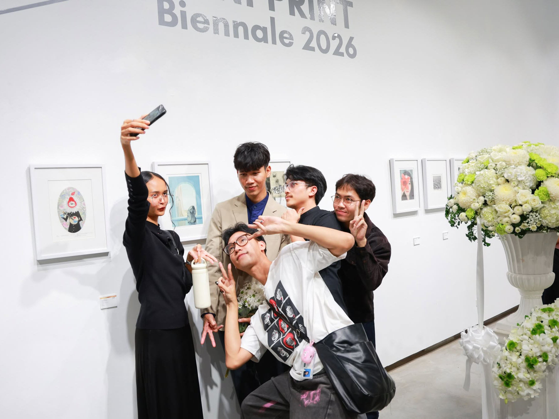 泰国艺术大学绘画学院隆重开幕“2026年第一届国际迷你版画双年展” - 8